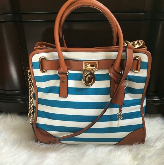 Michael Kors Large Hamilton Tote Canvas Tote